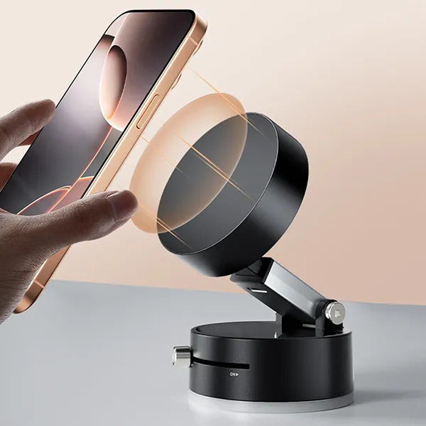 360Β° Car Mount Magnetic Phone Holder with Vacuum Suction