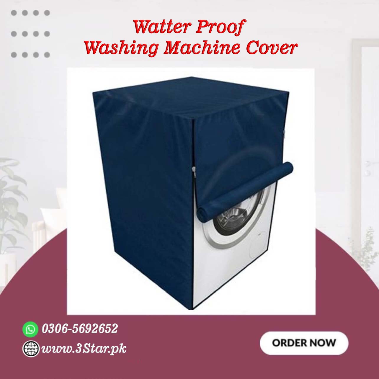 Waterproof Washing Machine Cover Front Loader