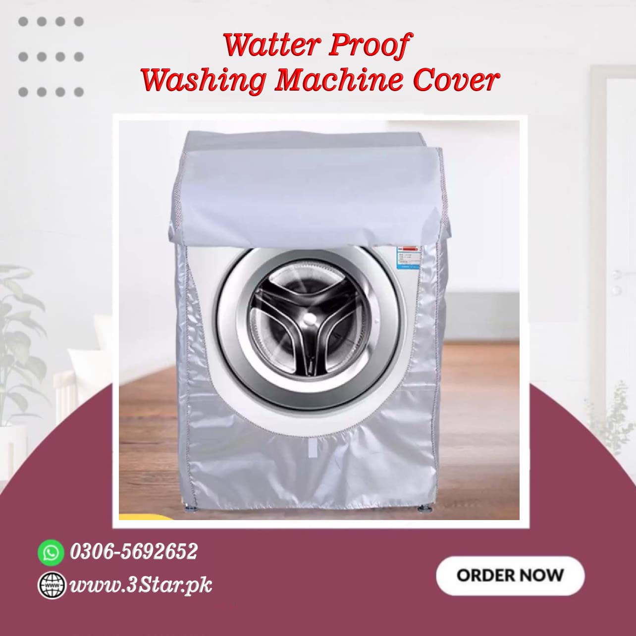 Waterproof Washing Machine Cover Front Loader