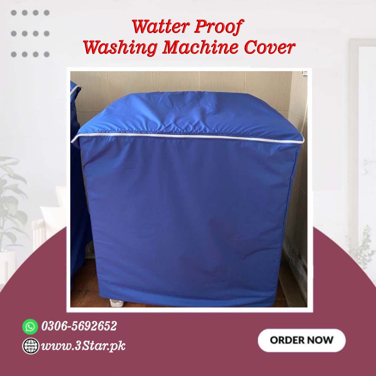 Waterproof Washing Machine Cover Twin Tub