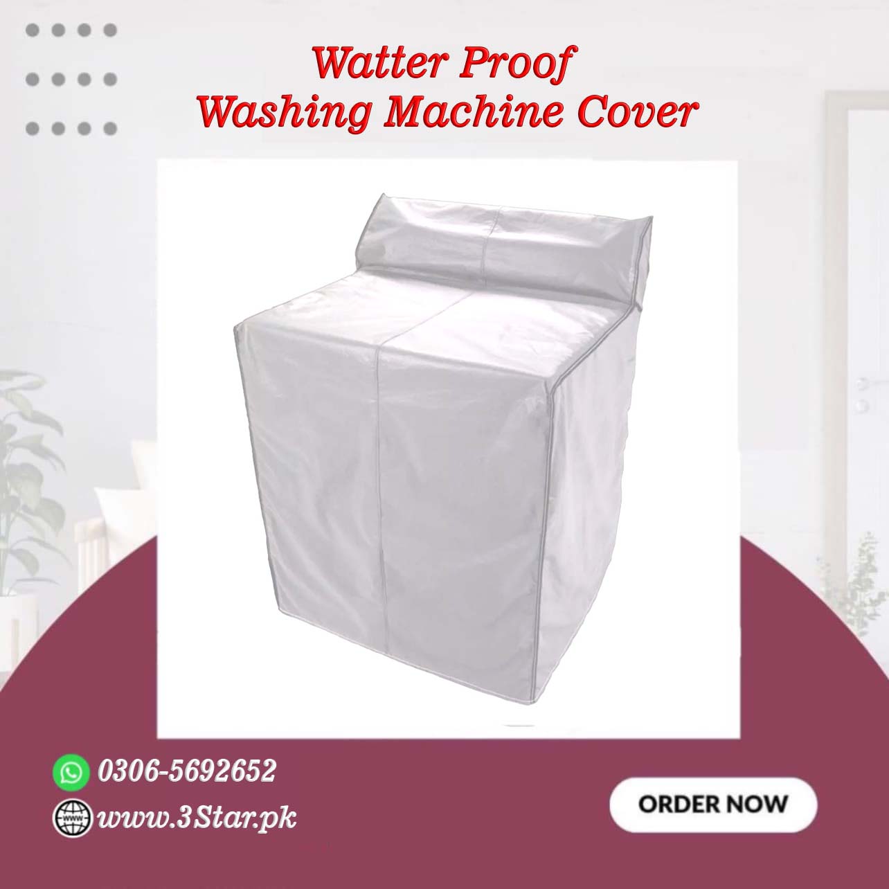 Waterproof Washing Machine Cover Twin Tub
