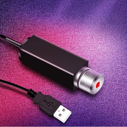 USB Car LED Star Light – Romantic Ambient Ceiling Lamp & Party Laser Accessory